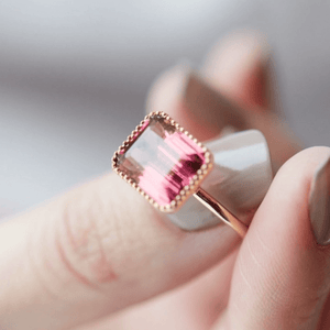 Tourmaline Ring / Rose - エシカルジュエリーブランド  R ETHICAL Official Site